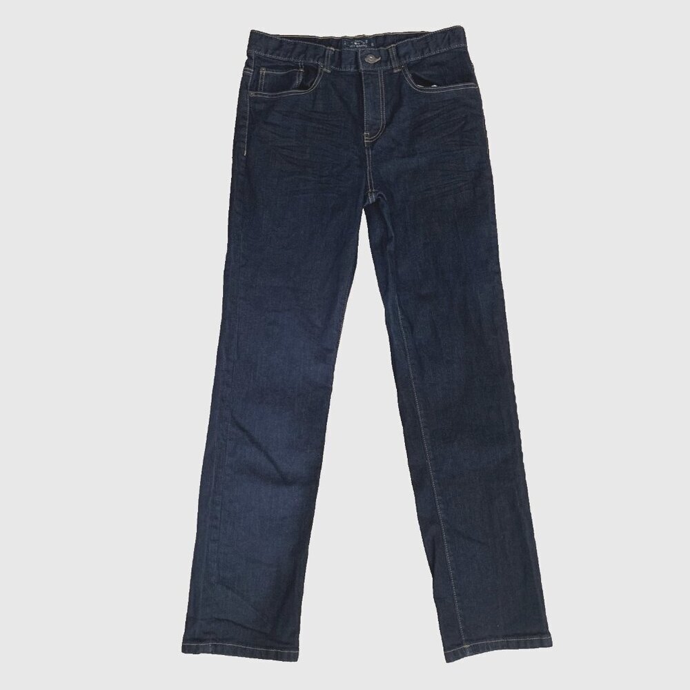 Lucky Brand Jeans Boys Size 20 Blue Classic Straight 30x30 Dark Wash